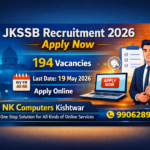 JKSSB Fresh Advertisement for Divisional/District Cadre posts belonging to various Department(s), Jammu & Kashmir.