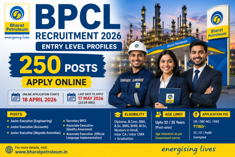 BPCL Recruitment 2026 Without GATE Apply Online