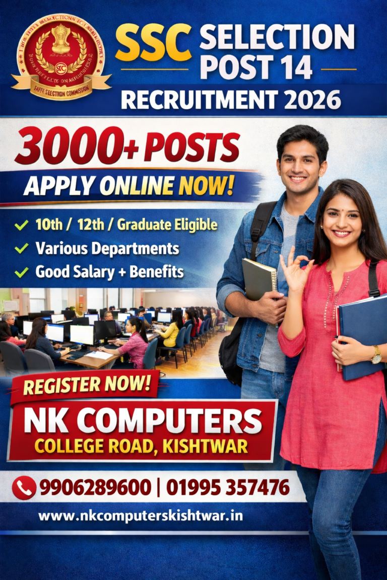 SSC Selection Post Phase 14 Recruitment 2026 Notification Out – Apply Online for 3,003 Posts | SSC Selection Post Recruitment Apply Online